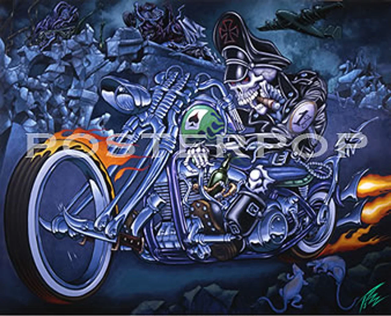 Von Franco ヴォン・フランコ 　TIKI　アート・ポスター　サイン入り Von Franco ヴォン・フランコ TIKI アート・ポスター サイン入り